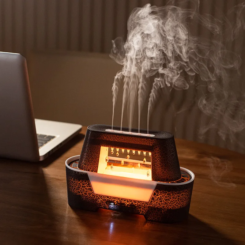 Raindrop Air Humidifier Aromatherapy Diffuser Remote Control with Colorful Lamp